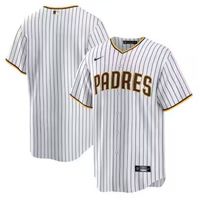 Big Size 4XL-8XL Men's San Diego Padres Nike Home Replica Stitched Jersey - White