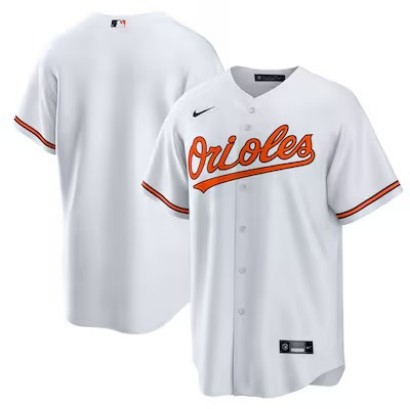 Big Size 4XL-8XL Men's Baltimore Orioles Nike Home Replica Stitched Jersey - White