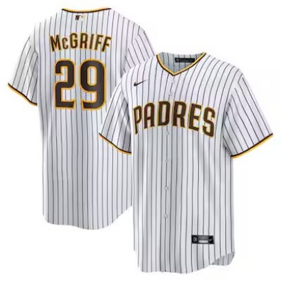 Men's & Women's & Youth San Diego Padres #29 Fred McGriff White Nike Home Retired Player Replica Stitched Jersey