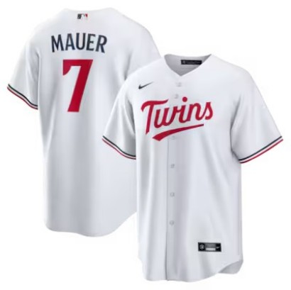 Men's & Women's & Youth Minnesota Twins #7 Joe Mauer White Nike Home Retired Player Replica Stitched Jersey