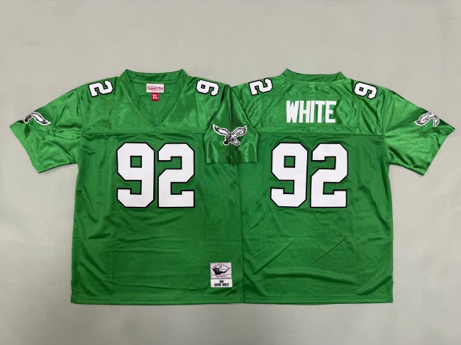 Youth Philadelphia Eagles #92 Reggie White Kelly Green 1990 Throwback Stitched Jersey