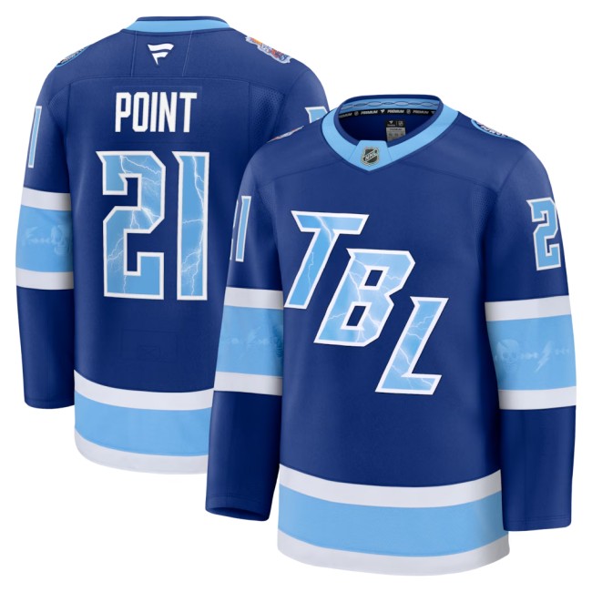 Men's & Women's & Youth Tampa Bay Lightning #21 Brayden Point Blue 2026 Stadium Series Stitched Jersey