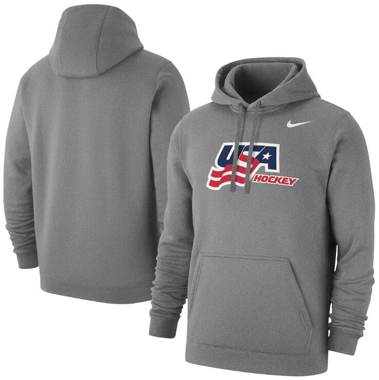 Men's US Hockey Gray 2026 Club Hoodie
