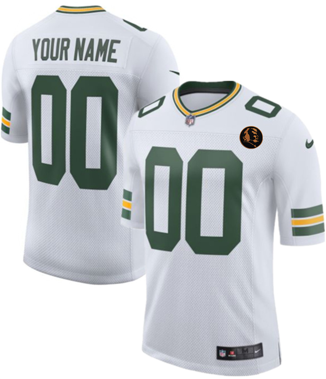 Men's & Women's & Youth Green Bay Packers Active Player Custom White 2025 With John Madden Patch New Vapor Untouchable Limited Stitched Football Jersey