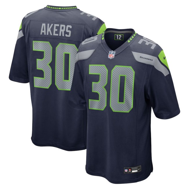 Men's Seattle Seahawks #30 Cam Akers College Navy Nike Team Game Stitched  Jersey
