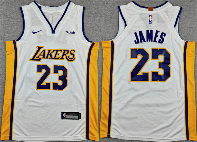 Youth Los Angeles Lakers #23 LeBron James White 2025 Stitched Basketball Jersey