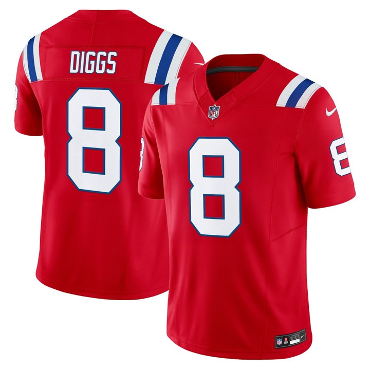 Men's & Women's & Youth New England Patriots #8 Stefon Diggs Red F.U.S.E. Throwback Vapor Limited Stitched Jersey