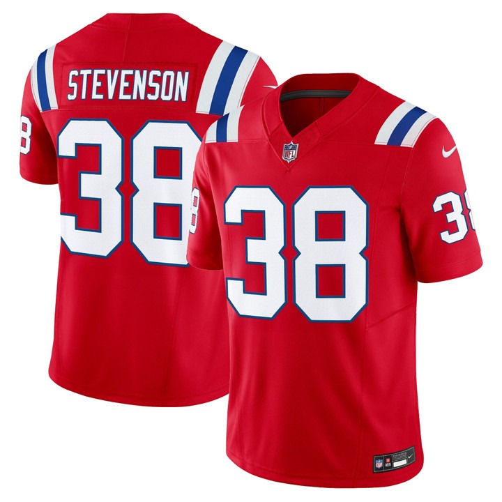 Men's & Women's & Youth New England Patriots #38 Rhamondre Stevenson Red F.U.S.E. Throwback Vapor Limited Stitched Jersey