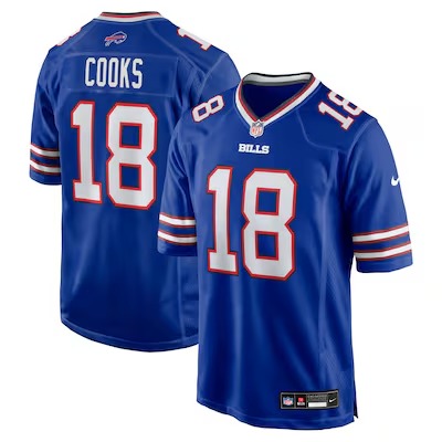 Men's Buffalo Bills #18 Brandin Cooks Royal Nike Team Game Jersey