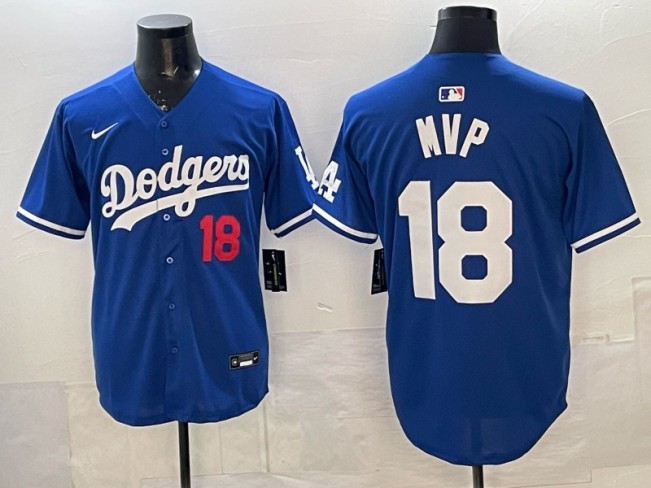 Men's Los Angeles Dodgers #18 Yoshinobu Yamamoto MVP Royal Nike Limited Stitched Jersey