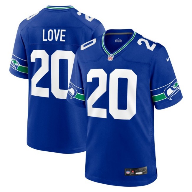Men's Seattle Seahawks #20 Julian Love Royal Nike Alternate Game Stitched NFL Jersey