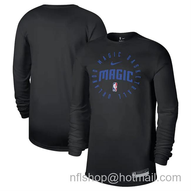 Men's Orlando Magic Black 2024-25 Legend On-Court Practice Long Sleeve T-Shirt