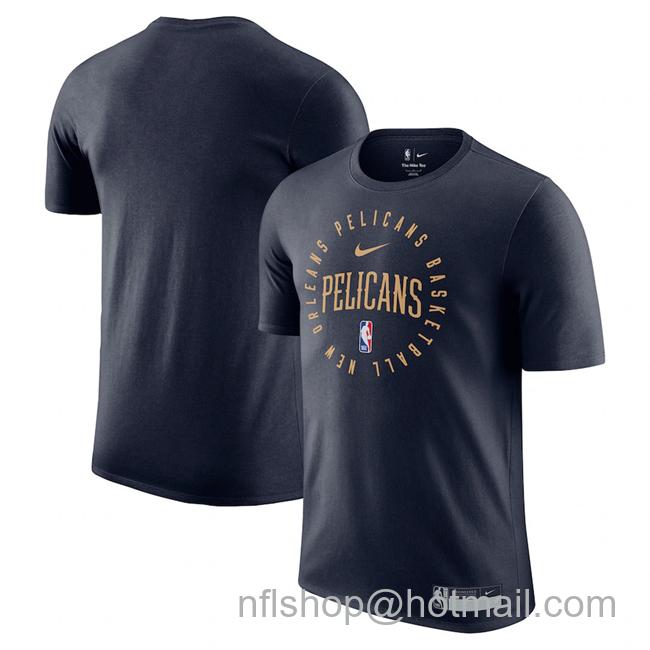 Men's New Orleans Pelicans Navy 2024-25 Legend On-Court Practice Performance T-Shirt