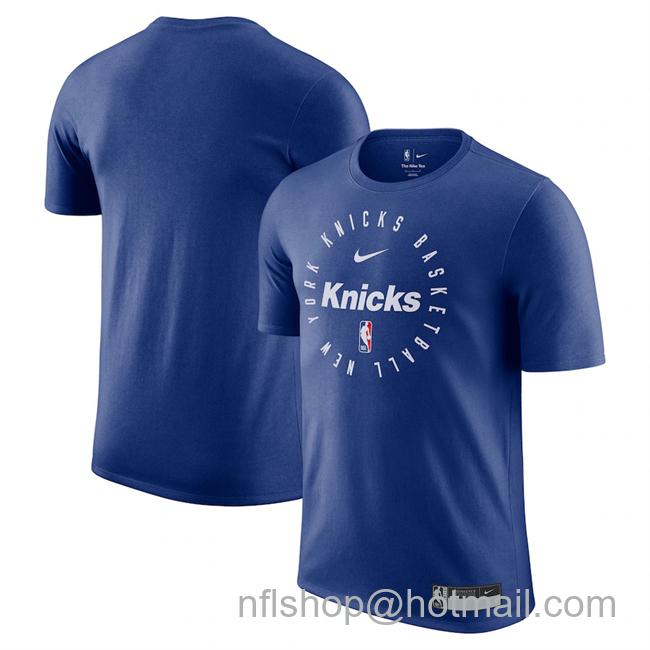 Men's New York Knicks Blue 2024-25 Legend On-Court Practice Performance T-Shirt