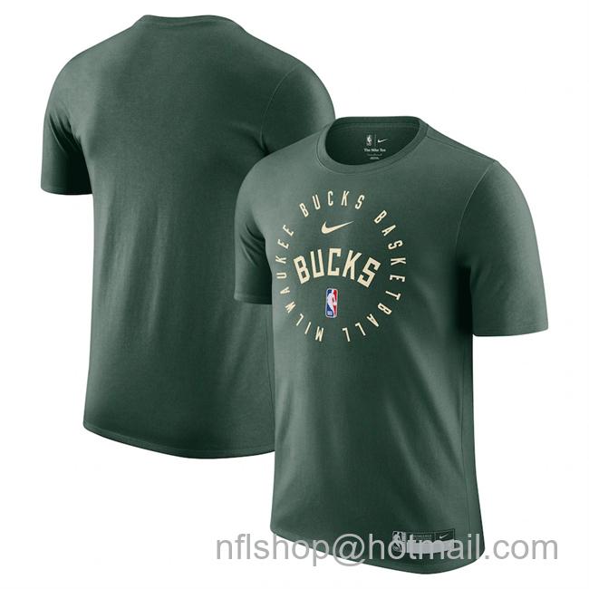 Men's Milwaukee Bucks Hunter Green 2024-25 Legend On-Court Practice Performance T-Shirt