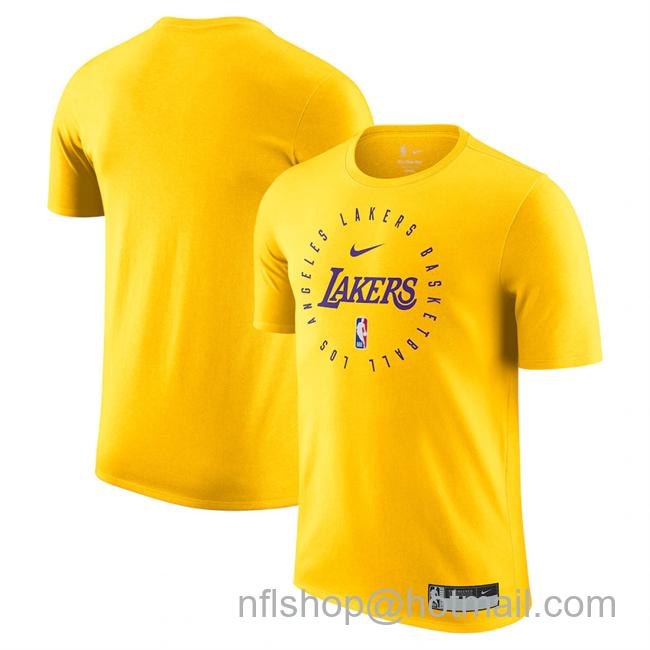 Men's Los Angeles Lakers Gold 2024-25 Legend On-Court Practice Performance T-Shirt