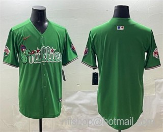 Men's Philadelphia Phillies Blank Green Phanatic Limited Stitched Jersey