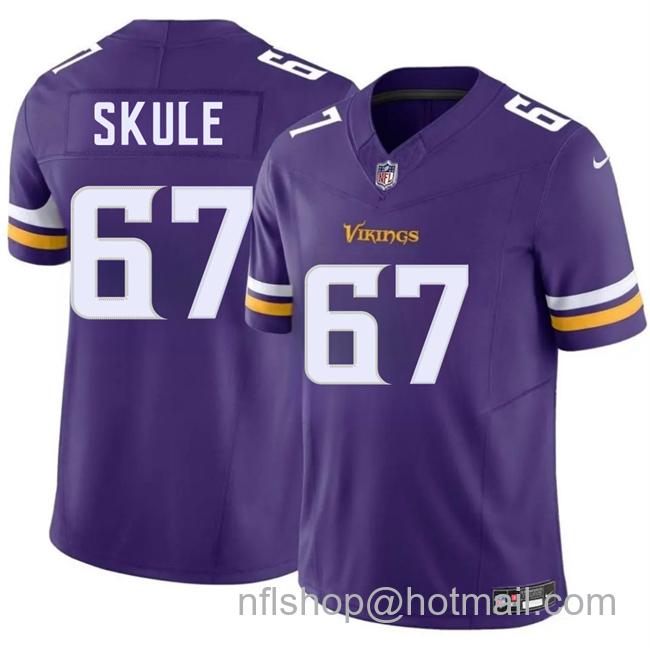 Men's Minnesota Vikings #67 Justin Skule Purple 2025 F.U.S.E. Vapor Untouchable Limited Stitched Jersey