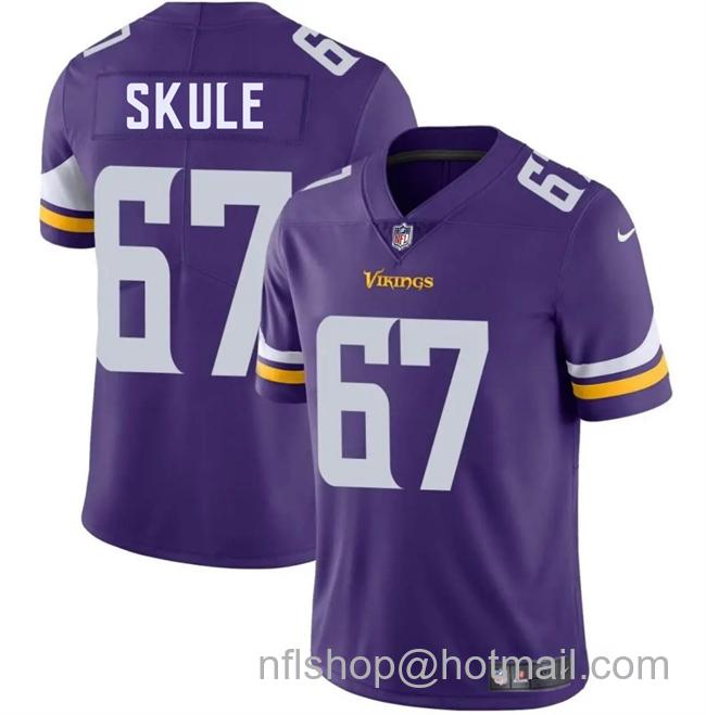 Men's Minnesota Vikings #67 Justin Skule Purple 2025 Vapor Untouchable Limited Stitched Jersey