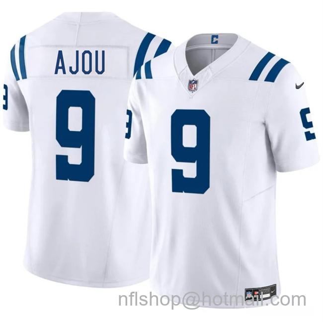 Men's Indianapolis Colts #9 Ajou Ajou White 2025 F.U.S.E. Vapor Limited Stitched Football Jersey