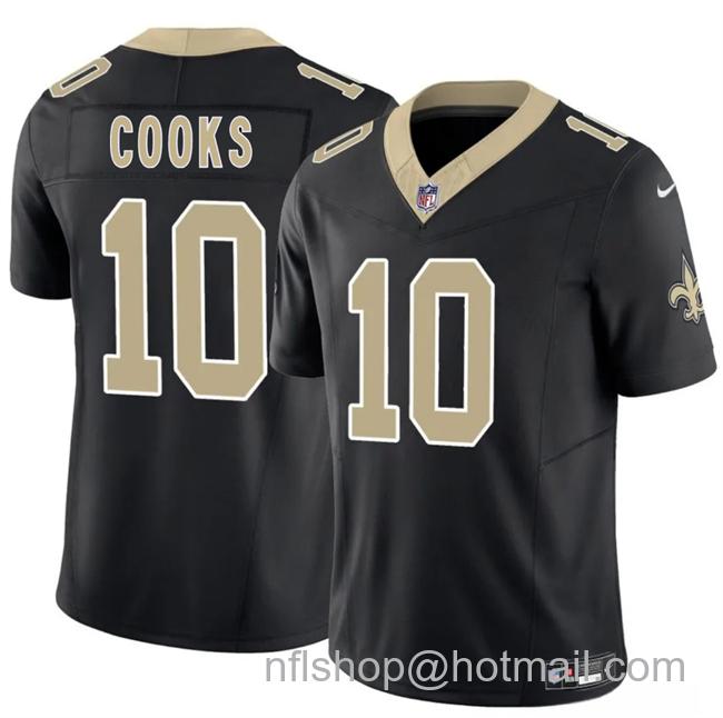 Men's New Orleans Saints #10 Brandin Cooks Black F.U.S.E Vapor Limited Stitched Football Jersey