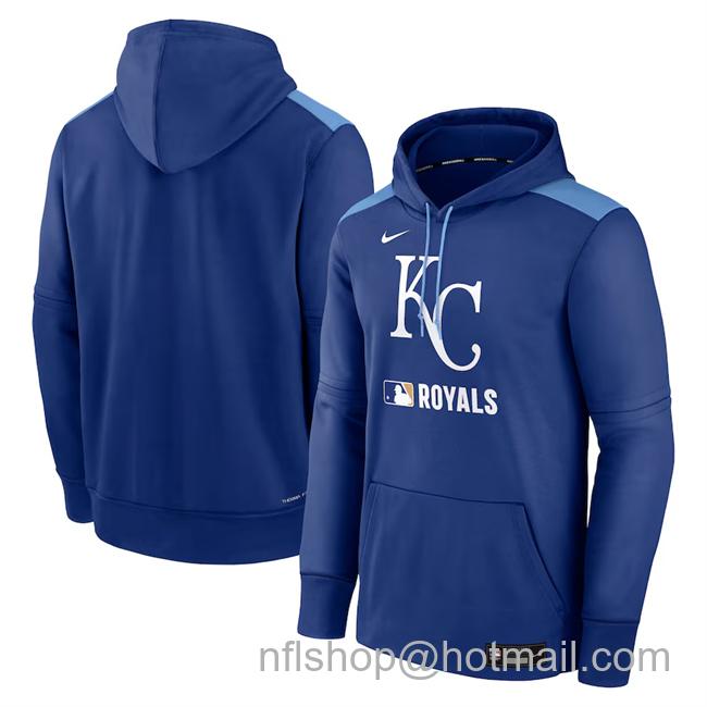 Men's Kansas City Royals Royal Collection Performance Pullover Hoodie