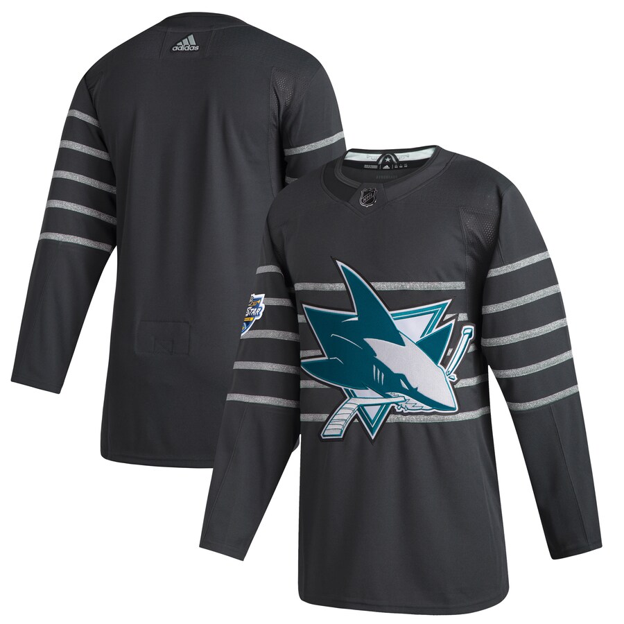 Men's San Jose Sharks adidas Custom Gray 2020 NHL All-Star Game Authentic Jersey