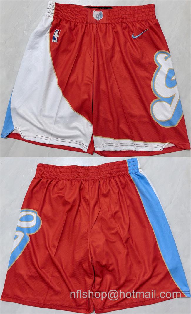 Men's Memphis Grizzlies Red City Edition Shorts