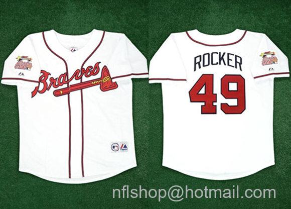 Men's Atlanta Braves Active Player Custom White 2000 All Star Home Stitched Baseball Jersey