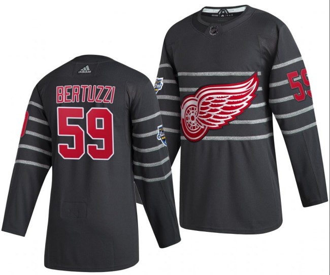 Men's adidas Detroit Red Wings Custom Gray 2020 NHL All-Star Game Jersey