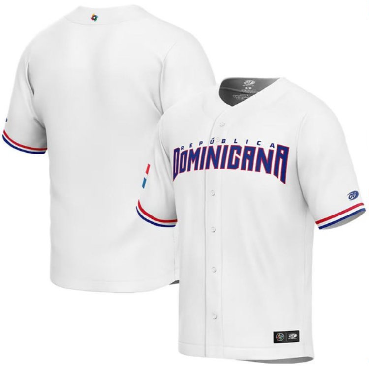 Dominican Baseball Team 2023 World Baseball Classic Jersey – White