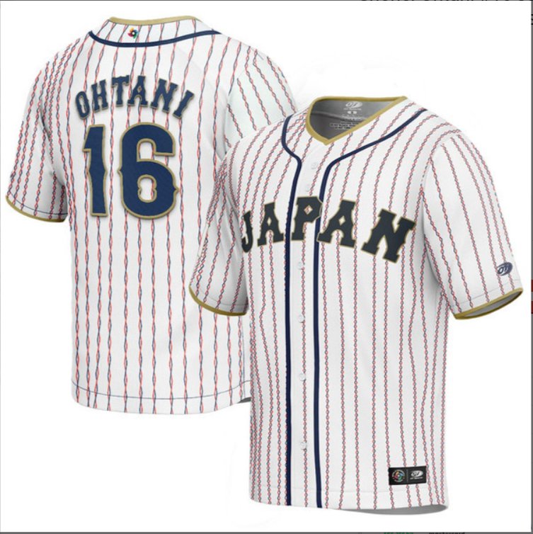 Shohei Ohtani #16 Japan Baseball 2023 World Baseball Classic Jersey – White