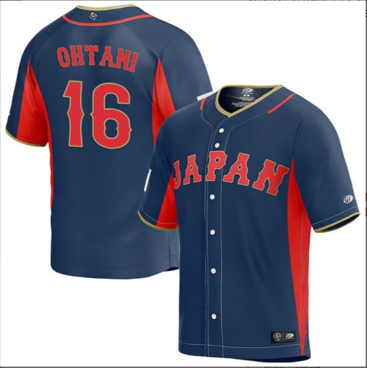 Shohei Ohtani #16 Japan Baseball 2023 World Baseball Classic Jersey – Navy