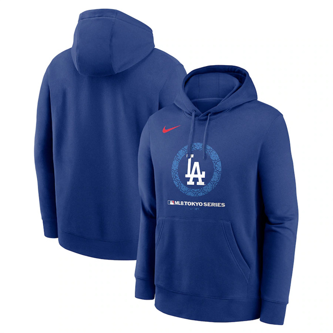 Men's Los Angeles Dodgers Nike Royal 2025 Tokyo Series Pullover Hoodie