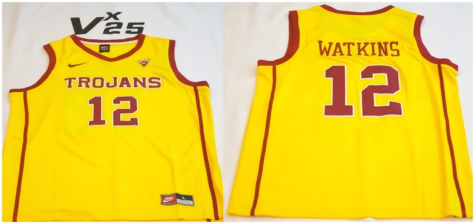 USC Trojans #12 Juju Watkins Jersey Gold College NCAA Basketball Stitched