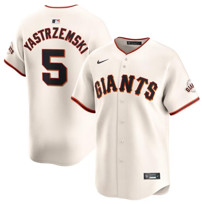 Women's San Francisco Giants #5 Mike Yastrzemski Cream 2024 Limited Stitched Baseball Jersey