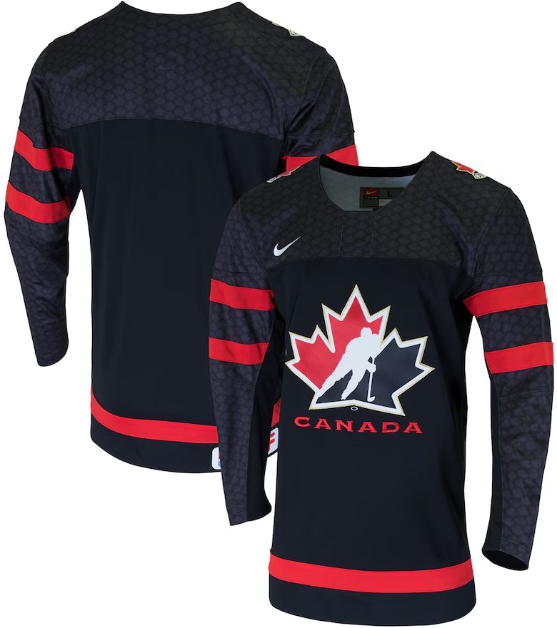 Men's Nike Black Hockey Canada - Team Replica Jersey