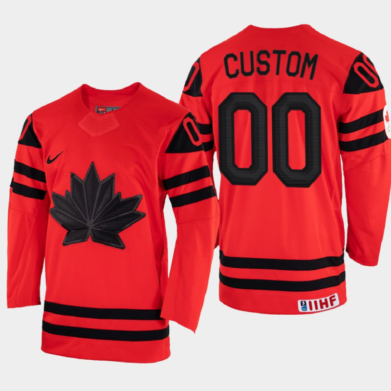 Custom 2022 IIHF World Championship Canada Hockey Jersey Red Uniform