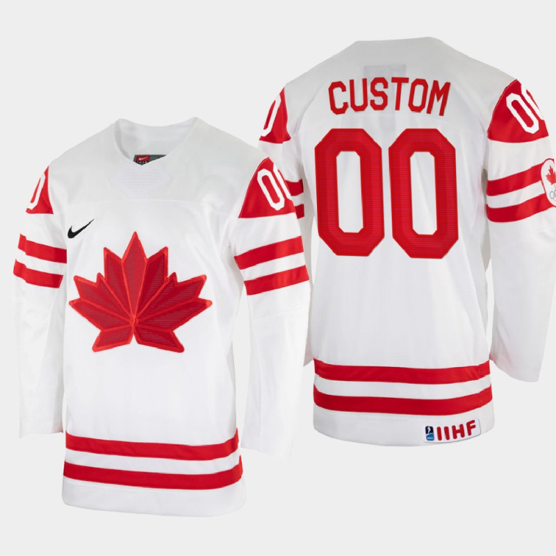 Custom 2022 IIHF World Championship Canada Hockey Jersey White Uniform