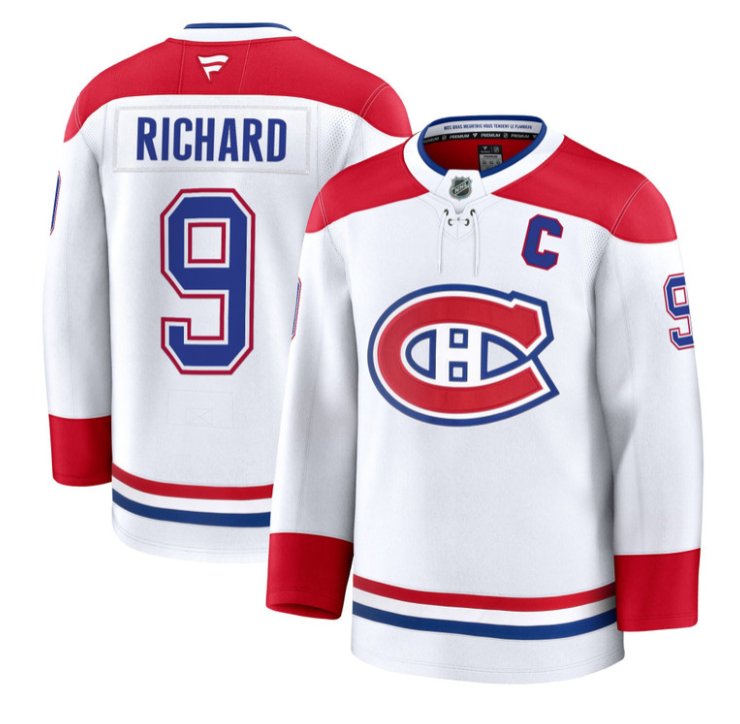 Men's Maurice Richard Jersey #9 Montreal Canadiens Timeless Premium Stitched 2025 Away