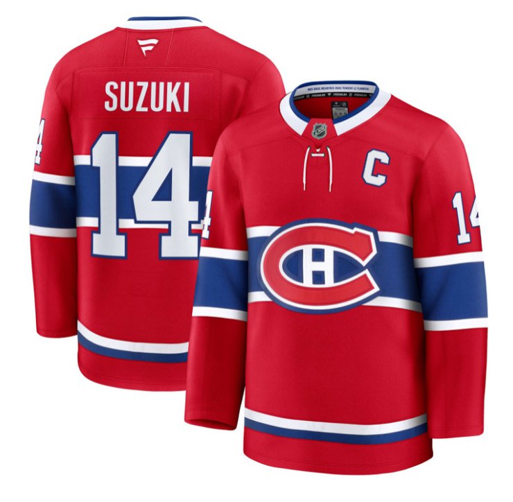 Men's Nick Suzuki Jersey #14 Montreal Canadiens Timeless Premium Stitched 2025 Home