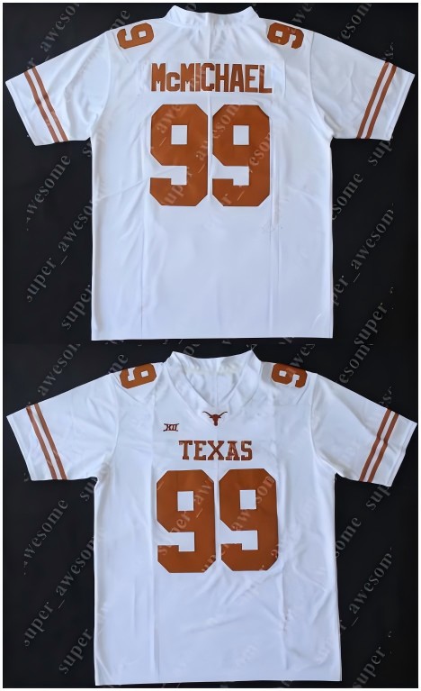 Men's Texas Longhorns #99 Steve McMichael Nike White Limited Jersey