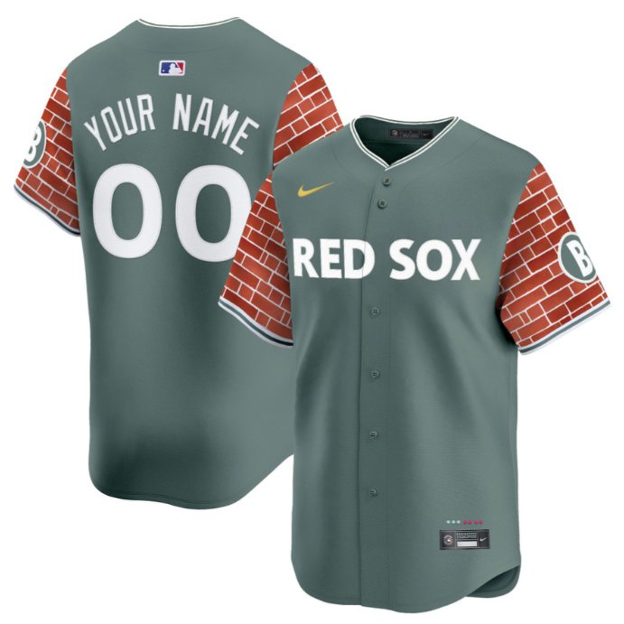 Custom Boston Red Sox Jersey 2025 Fenway Red Brick Style Vapor Premier Limited Stitched Green