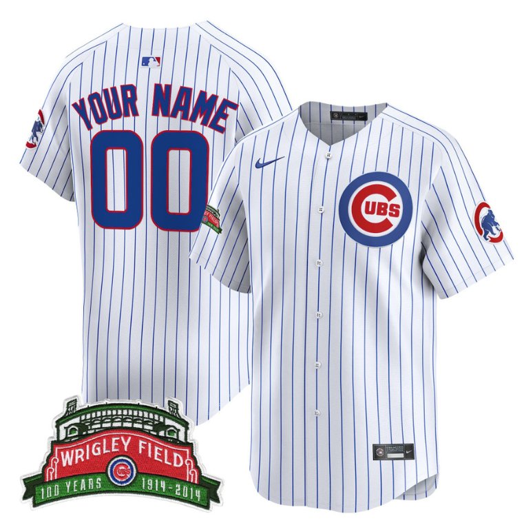 Custom Chicago Cubs Jersey Wrigley Field Style Vapor Premier Limited All Stitched Pinstripe