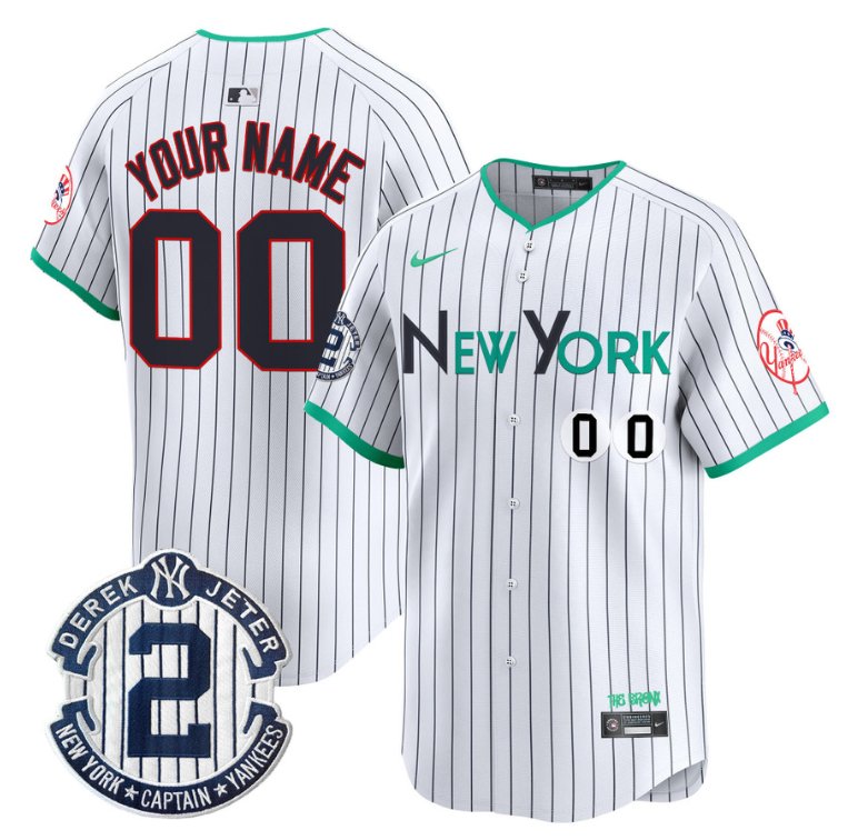 Custom New York Yankees Jersey City Connect Vapor Premier Limited Stitched Pinstripe
