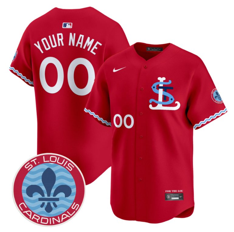 Custom St. Louis Cardinals Jersey STL Patch 2025 City Connect Vapor Premier Limited Stitched Red