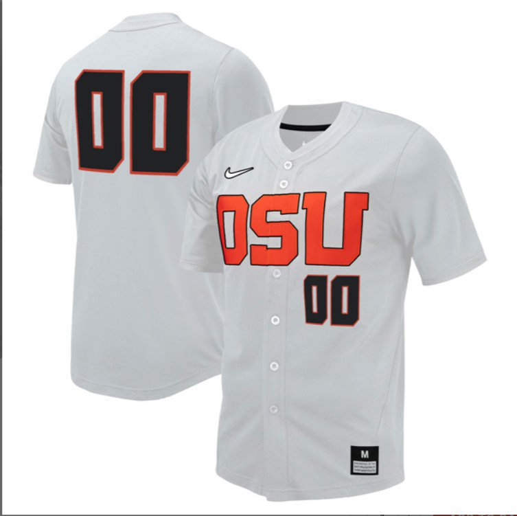 Custom Oregon State Beavers Baseball Grey Untouchable Jersey Stitched