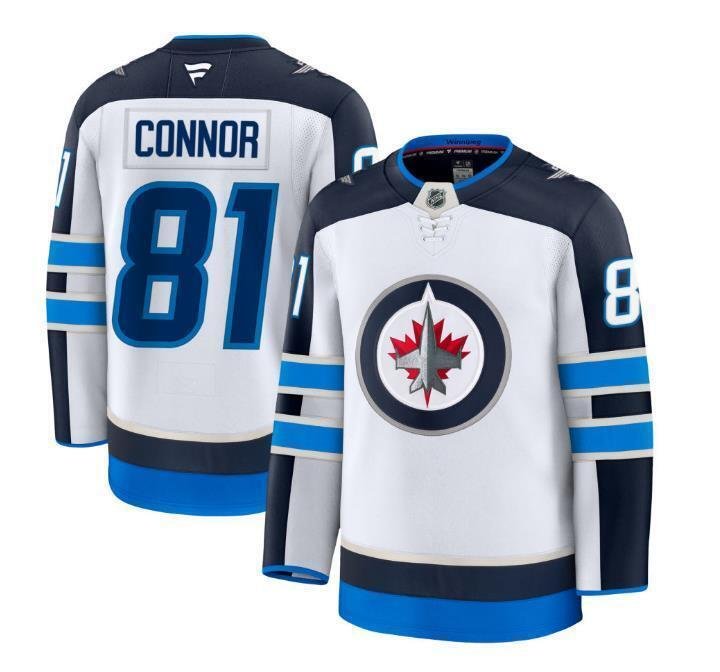Men's Winnipeg Jets #81 Kyle Connor Jersey - White All Stitched
