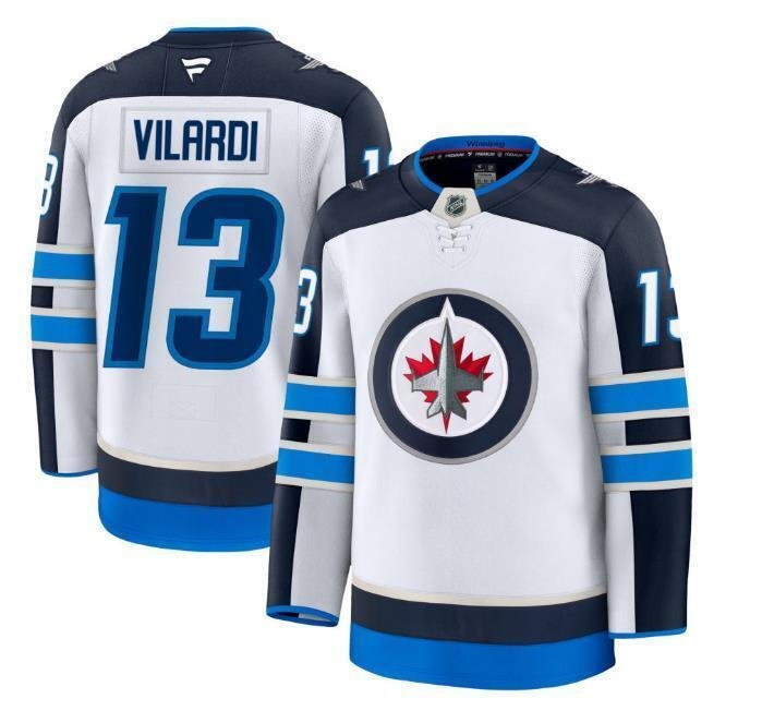 Men's Winnipeg Jets #13 Gabriel Vilardi Jersey - White All Stitched