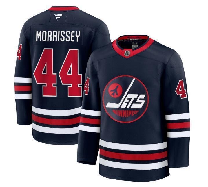 Men's Winnipeg Jets #44 Josh Morrissey Jersey - Alternate Navy All Stitched